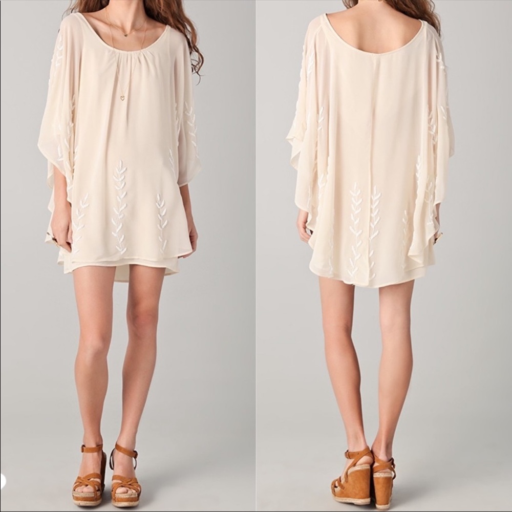 Free People | Border Embellished Cape Dress